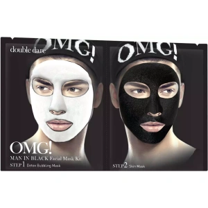 OMG! Double Dare Man In Black Facial Mask