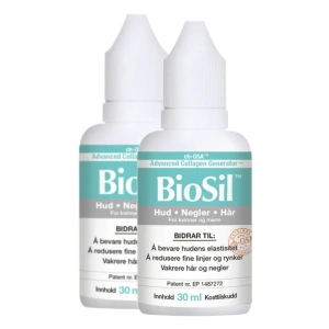 BioSil Dråper – 2 x 30 ml – 4 mnd kur
